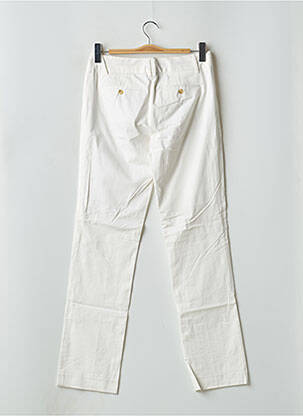 Pantalon chino tissage popeline taille normale beige PABLO GERARD DAREL femme