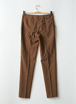 Pantalon droit stretch taille normale marron LEON & HARPER femme