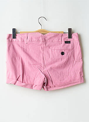 Short fermeture zippée sous rabat boutonné taille normale rose LEON & HARPER femme