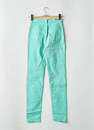 Jeans coupe slim stretch taille normale vert BONAVENTURE femme