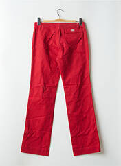 Pantalon droit rouge DICKIES pour femme seconde vue