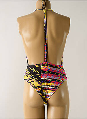 Maillot de bain 1 pièce bretelles élastiquées amovibles haut triangles noir SALINAS femme