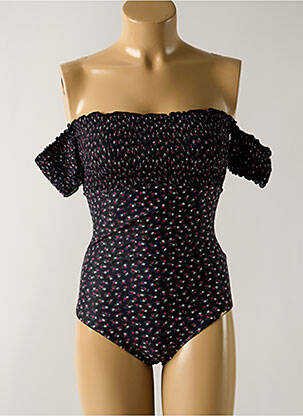 Maillot de bain 1 pièce haut bandeau haut bandeau noir SALINAS femme