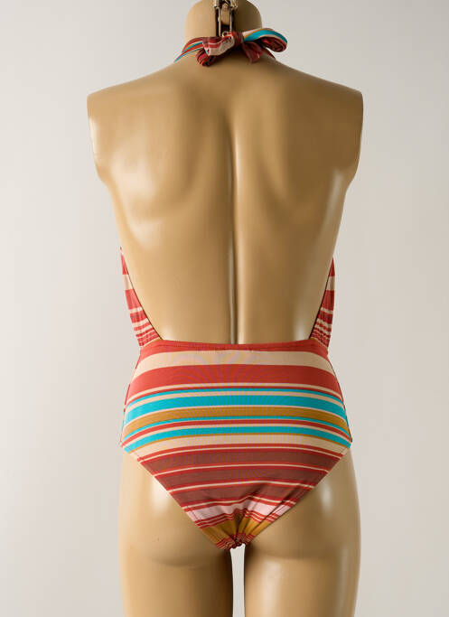 Maillot de bain 1 pièce orange SALINAS pour femme