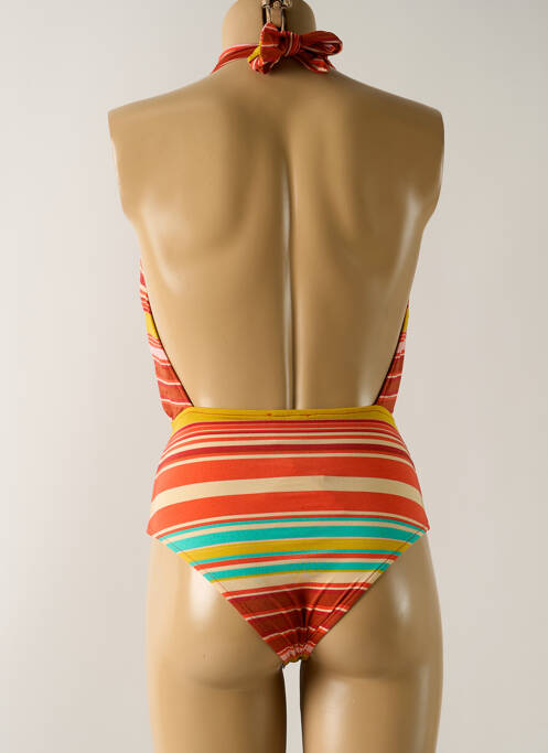 Maillot de bain 1 pièce orange clair SALINAS pour femme