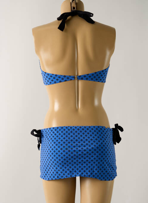 Maillot de bain 2 pièces bleu SALINAS pour femme