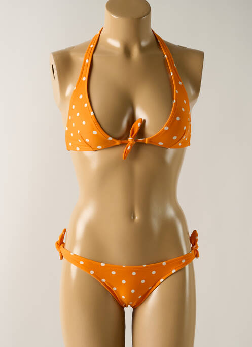 Maillot de bain 2 pièces orange SALINAS pour femme