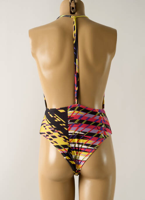 Maillot de bain 1 pièce bretelles élastiquées amovibles haut triangles noir SALINAS femme