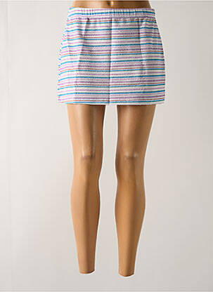 Jupe courte coupe droite blanc SALINAS femme