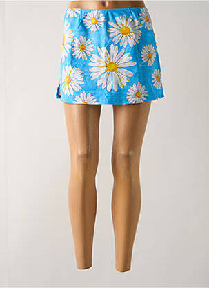 Paréo imprimé fleurs bleu SALINAS femme