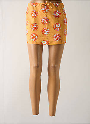 Paréo imprimé fleurs orange SALINAS femme