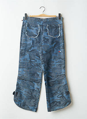 Pantalon 7/8 taille haute taille haute bleu KANA BEACH femme