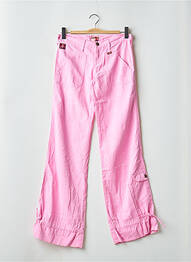 Pantalon flare coupe évasée rose LOIS femme