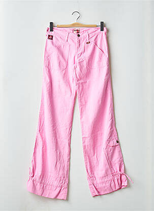 Pantalon flare coupe évasée rose LOIS femme