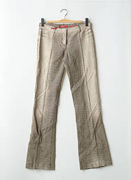 Pantalon droit fermeture zippée sous rabat boutonné gris MISS SIXTY femme