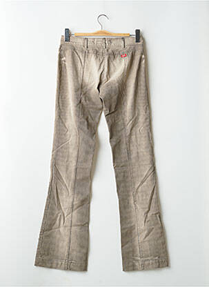 Pantalon droit fermeture zippée sous rabat boutonné gris MISS SIXTY femme