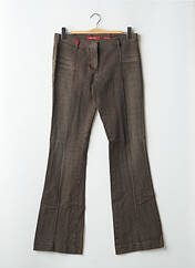 Pantalon droit marron MISS SIXTY pour femme seconde vue