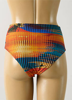 Bas de maillot de bain imprimé tie and dye culotte orange SALINAS femme