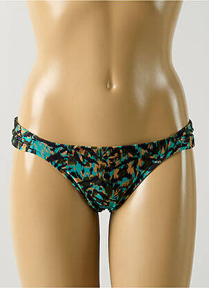Bas de maillot de bain imprimé fantaisie culotte bleu SALINAS femme
