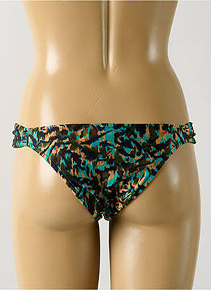 Bas de maillot de bain imprimé fantaisie culotte bleu SALINAS femme