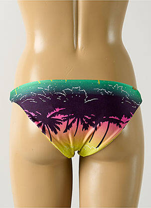 Bas de maillot de bain imprimé tie and dye culotte vert SALINAS femme