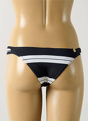 Bas de maillot de bain imprimé rayures culotte noir SALINAS femme