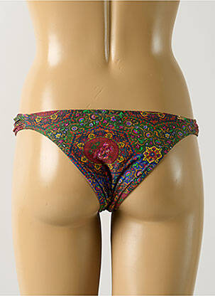 Bas de maillot de bain imprimé fleurs culotte bleu SALINAS femme