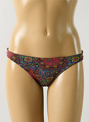 Bas de maillot de bain imprimé fleurs culotte bleu SALINAS femme