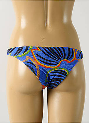 Bas de maillot de bain imprimé fantaisie culotte bleu SALINAS femme