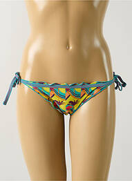 Bas de maillot de bain imprimé tie and dye bikini jaune SALINAS femme