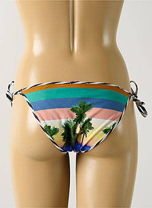 Bas de maillot de bain imprimé tie and dye bikini bleu SALINAS femme