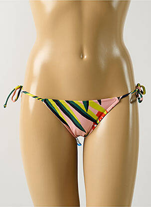 Bas de maillot de bain imprimé tie and dye bikini rose SALINAS femme
