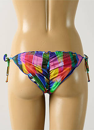 Bas de maillot de bain fermeture liens à nouer bikini bleu SALINAS femme