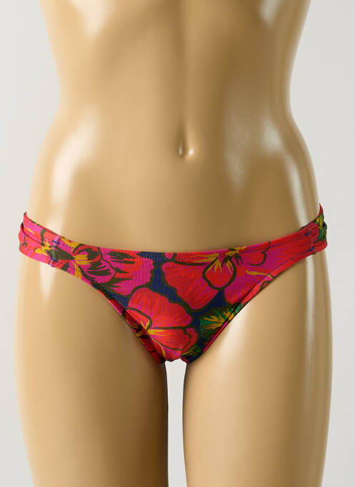 Bas de maillot de bain imprimé fleurs culotte rose SALINAS femme