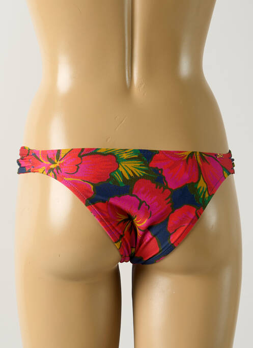 Bas de maillot de bain imprimé fleurs culotte rose SALINAS femme