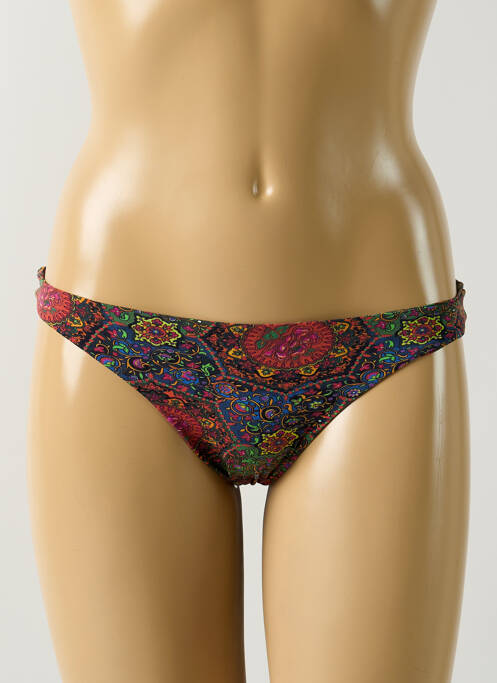 Bas de maillot de bain imprimé fleurs culotte bleu SALINAS femme