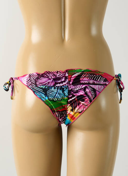 Bas de maillot de bain imprimé tie and dye bikini rose SALINAS femme
