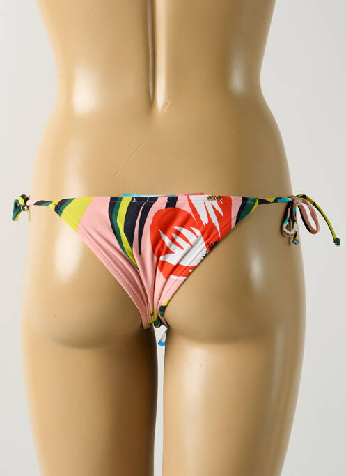 Bas de maillot de bain imprimé tie and dye bikini rose SALINAS femme