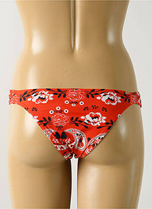 Bas de maillot de bain effet matière satinée culotte orange SALINAS femme