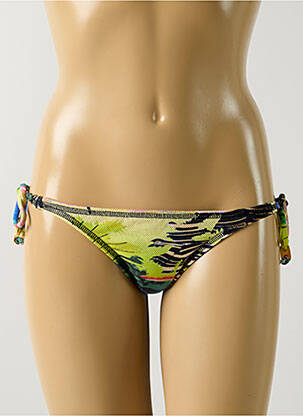Bas de maillot de bain imprimé tie and dye bikini vert SALINAS femme