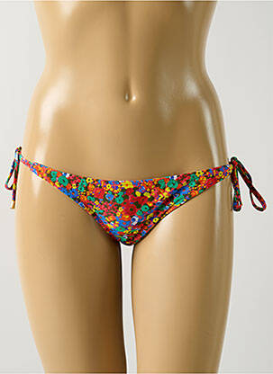 Bas de maillot de bain imprimé fleurs bikini jaune SALINAS femme