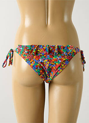 Bas de maillot de bain imprimé fleurs bikini jaune SALINAS femme