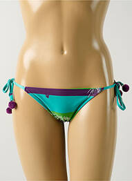 Bas de maillot de bain imprimé tie and dye bikini vert SALINAS femme