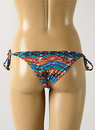 Bas de maillot de bain imprimé fantaisie bikini bleu SALINAS femme