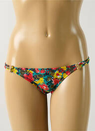 Bas de maillot de bain imprimé fleurs culotte vert SALINAS femme