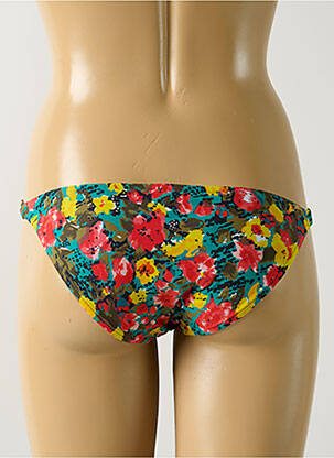 Bas de maillot de bain imprimé fleurs culotte vert SALINAS femme