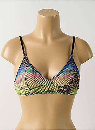 Haut de maillot de bain bretelles élastiquées ajustables bralettes noir SALINAS femme