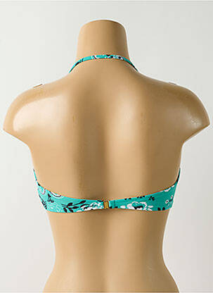 Haut de maillot de bain stretch haut soutien-gorge avec mousse de rembourrage amovible vert SALINAS femme