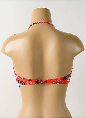 Haut de maillot de bain stretch haut soutien-gorge avec mousse de rembourrage amovible orange SALINAS femme