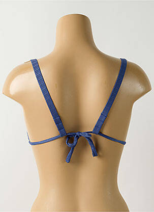 Haut de maillot de bain stretch haut soutien-gorge avec mousse de rembourrage amovible bleu SALINAS femme